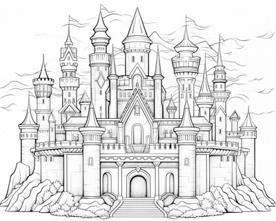 Camelot coloring page
