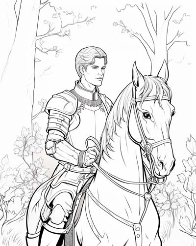 Sir Galahad coloring page