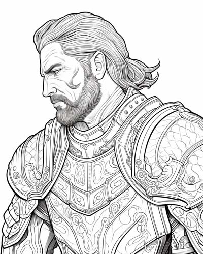 Sir Gareth coloring page