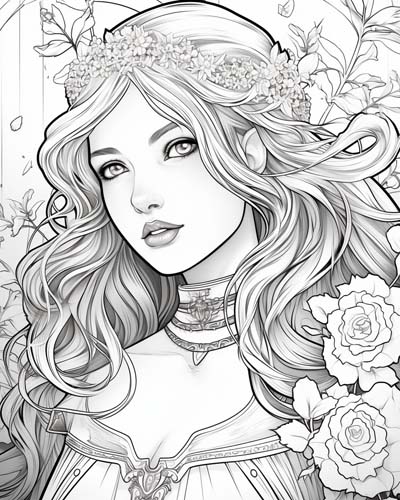 guinevere coloring page