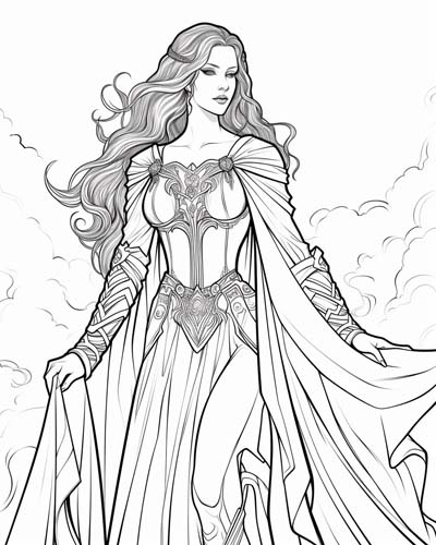 guinevere coloring page