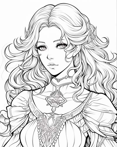 guinevere coloring page
