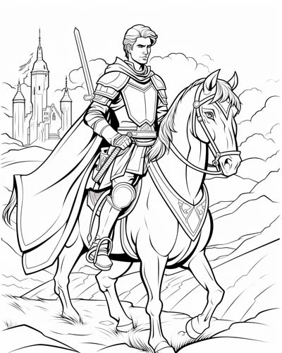 Sir Kay coloring page