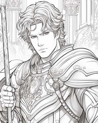 knights of the round table coloring pages