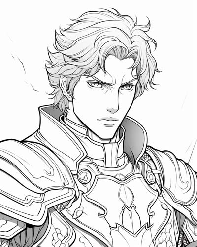 Sir Lancelot coloring page