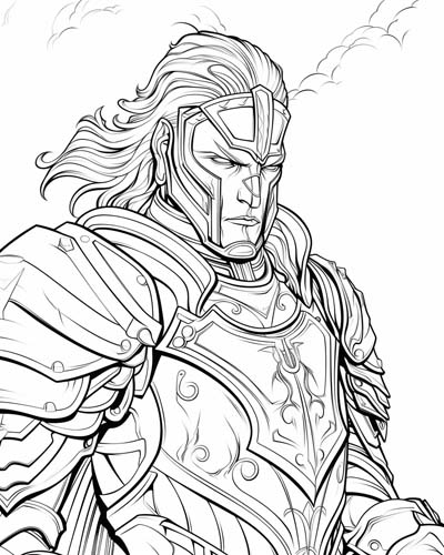 Sir Maleagant coloring page