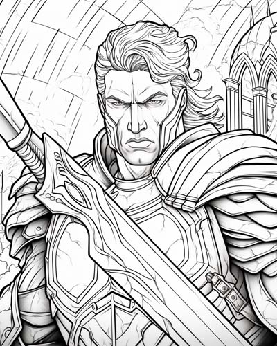 Sir Maleagant coloring page
