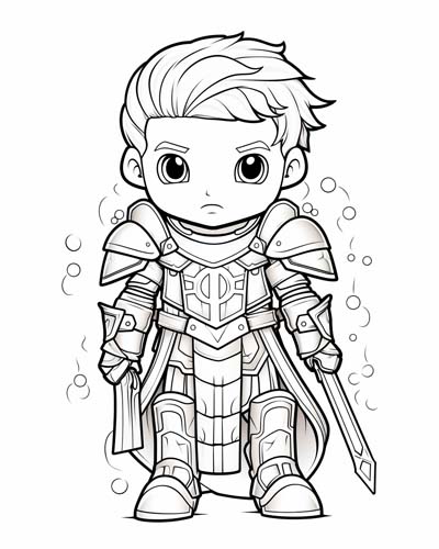 Mordred coloring page