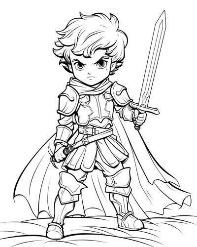 Mordred coloring page