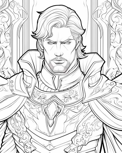 Mordred coloring page