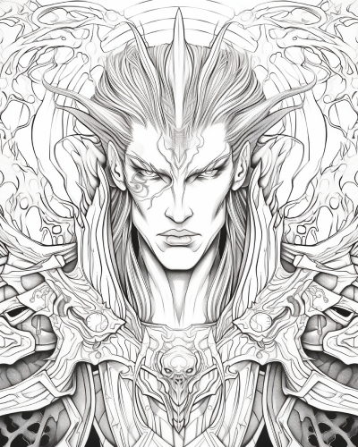Mordred coloring page
