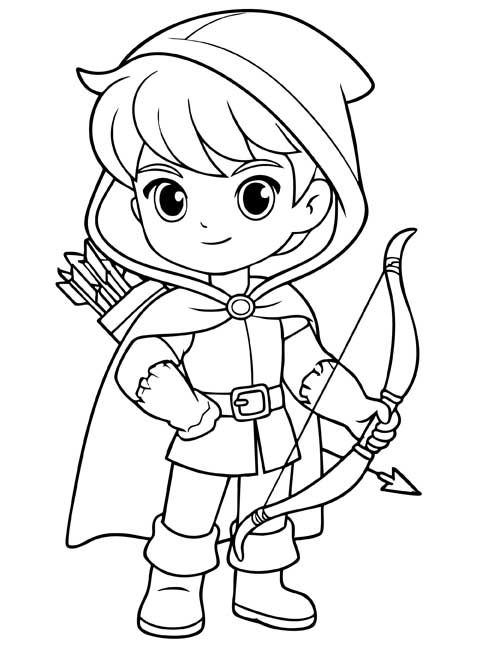Robin Hood coloring pages