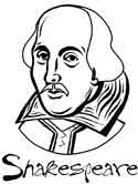 Shakespeare coloring page