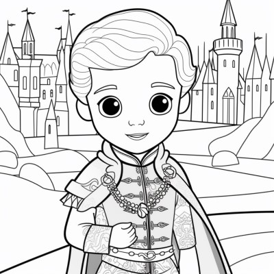 King Charles coloring page