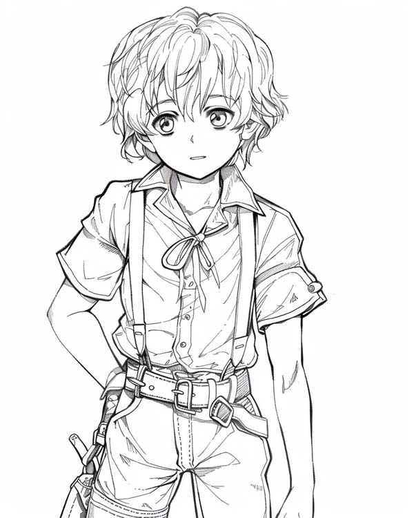 coloring page of Hansel