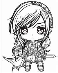 barbarian coloring page