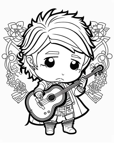 bard coloring page