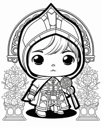 dungeons and dragons - bard coloring page