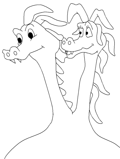 dragon coloring page