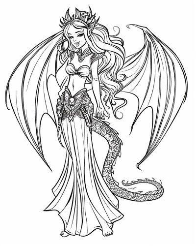 Seraphina coloring page