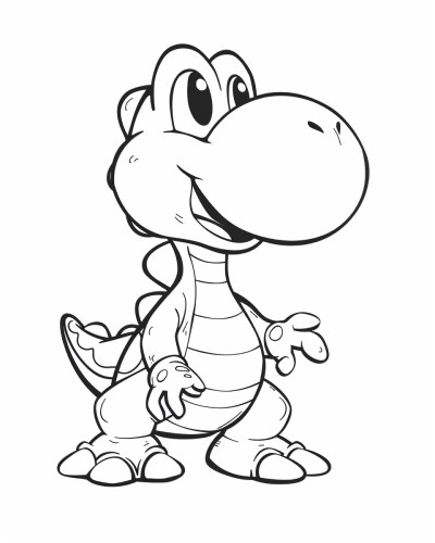 Yoshi coloring page