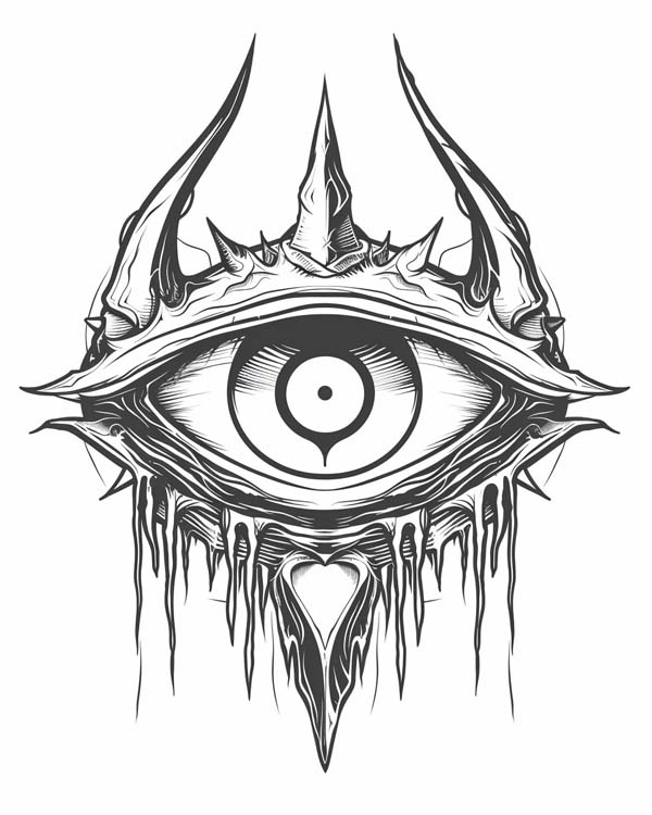 Lord of the Rings coloring page of the Eye of Sauron