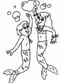 mermaid coloring page