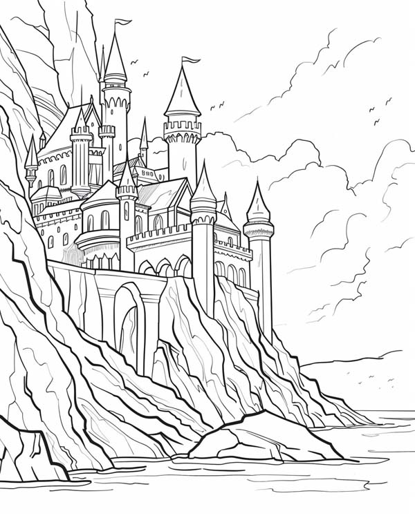 Narnia coloring page of Cair Pavel