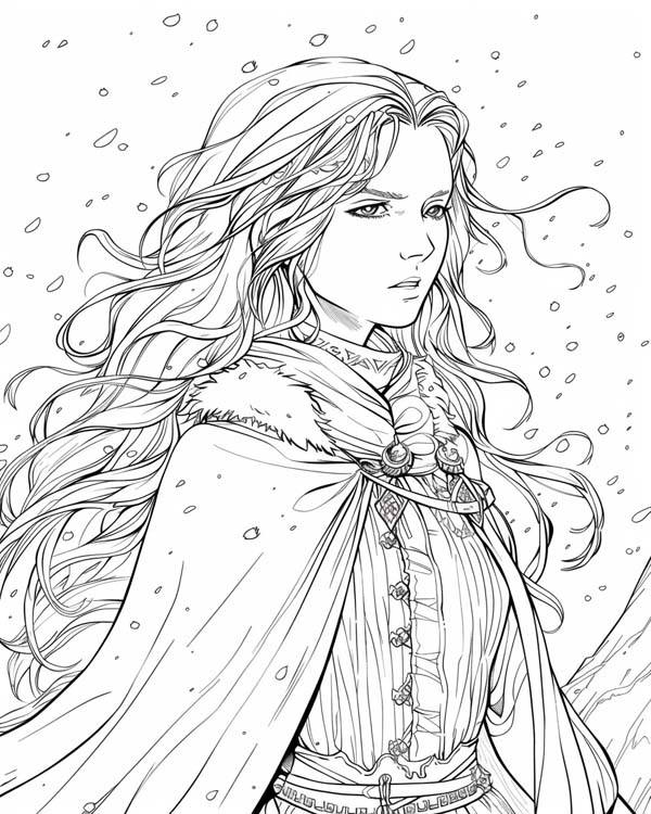 Narnia coloring page of the Ice Witch