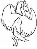 pegasus coloring page