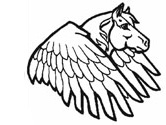 pegasus coloring page