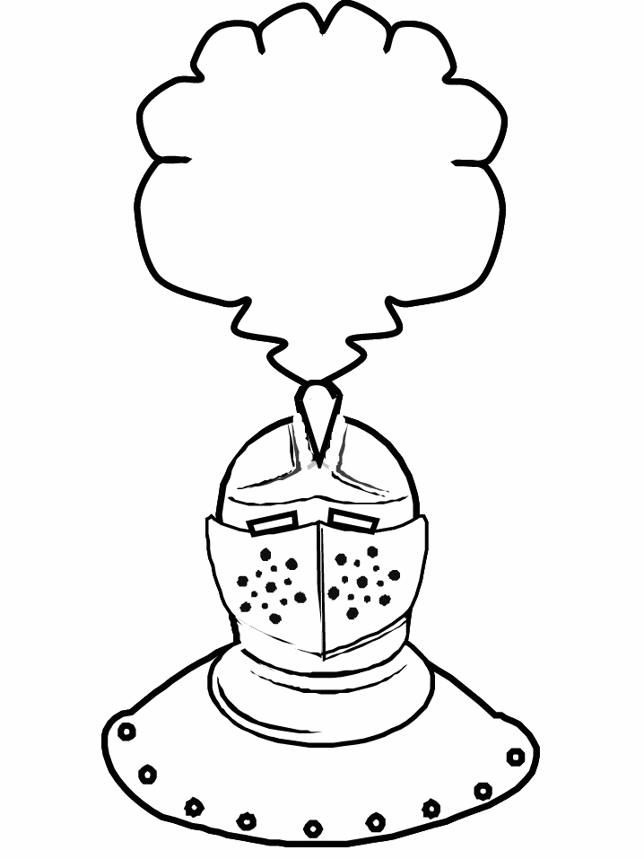 knight coloring page