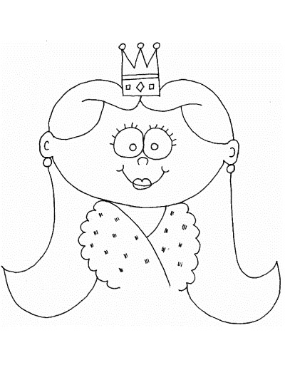 princess coloring page