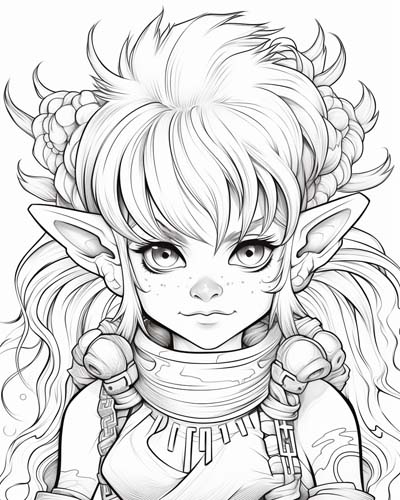 troll coloring pages