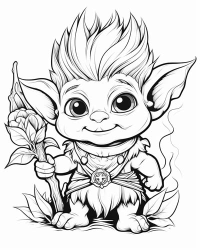 troll coloring pages