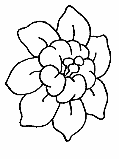 fancy flower coloring page