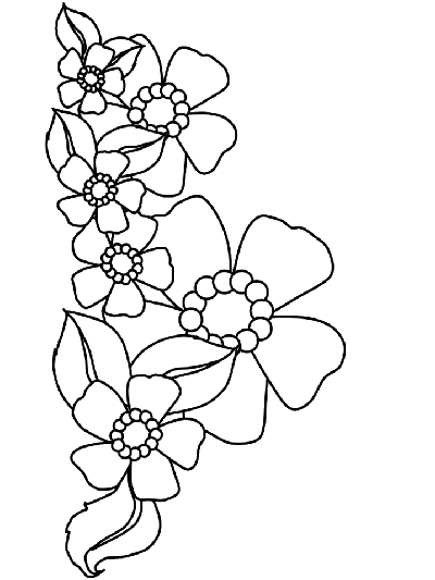 flowers coloring page