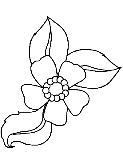 flowers coloring page