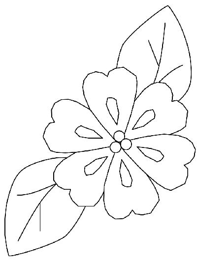 flower coloring page for toddlers