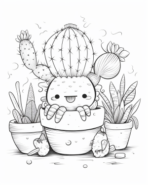 Cactus Printable Coloring Pages - Free Printable Coloring Pages