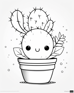 Cactus Printable Coloring Pages - Free Printable Coloring Pages
