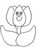 tulip coloring page