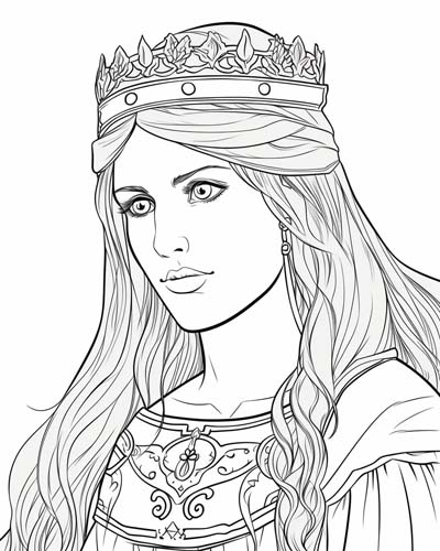 Eleanor of Aquitaine coloring page