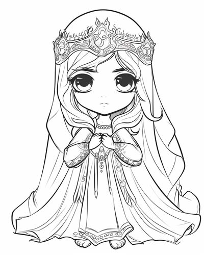 Eleanor of Aquitaine coloring page