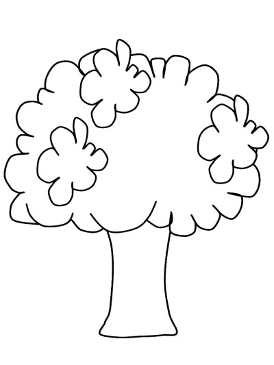 broccoli coloring page