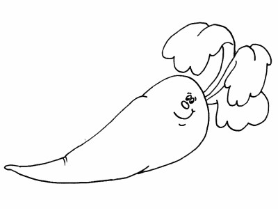 carrot coloring page