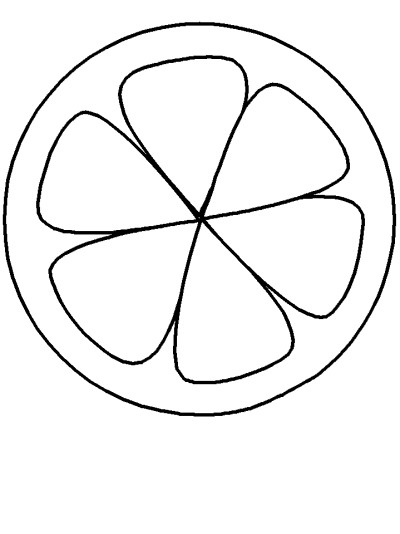 orange coloring page