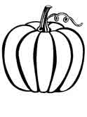 Thanksgiving pumpkin coloring page