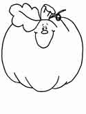 Thanksgiving pumpkin coloring page