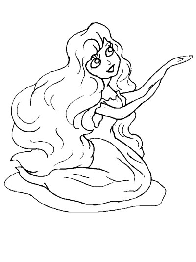 pretty girl coloring page